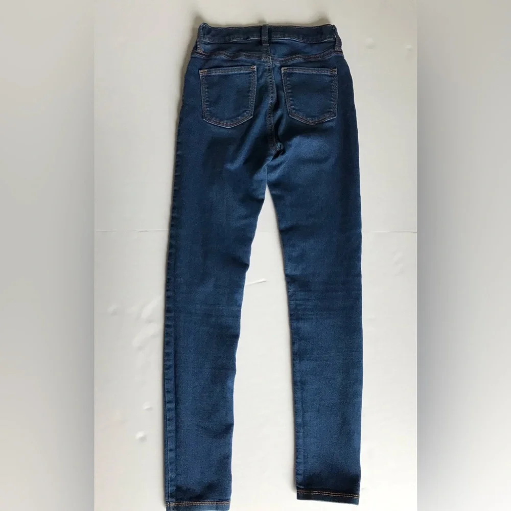 Old Navy Girls Size 12 Blue Medium Wash Ballerina Style Skinny Jeans - Picture 2 of 5
